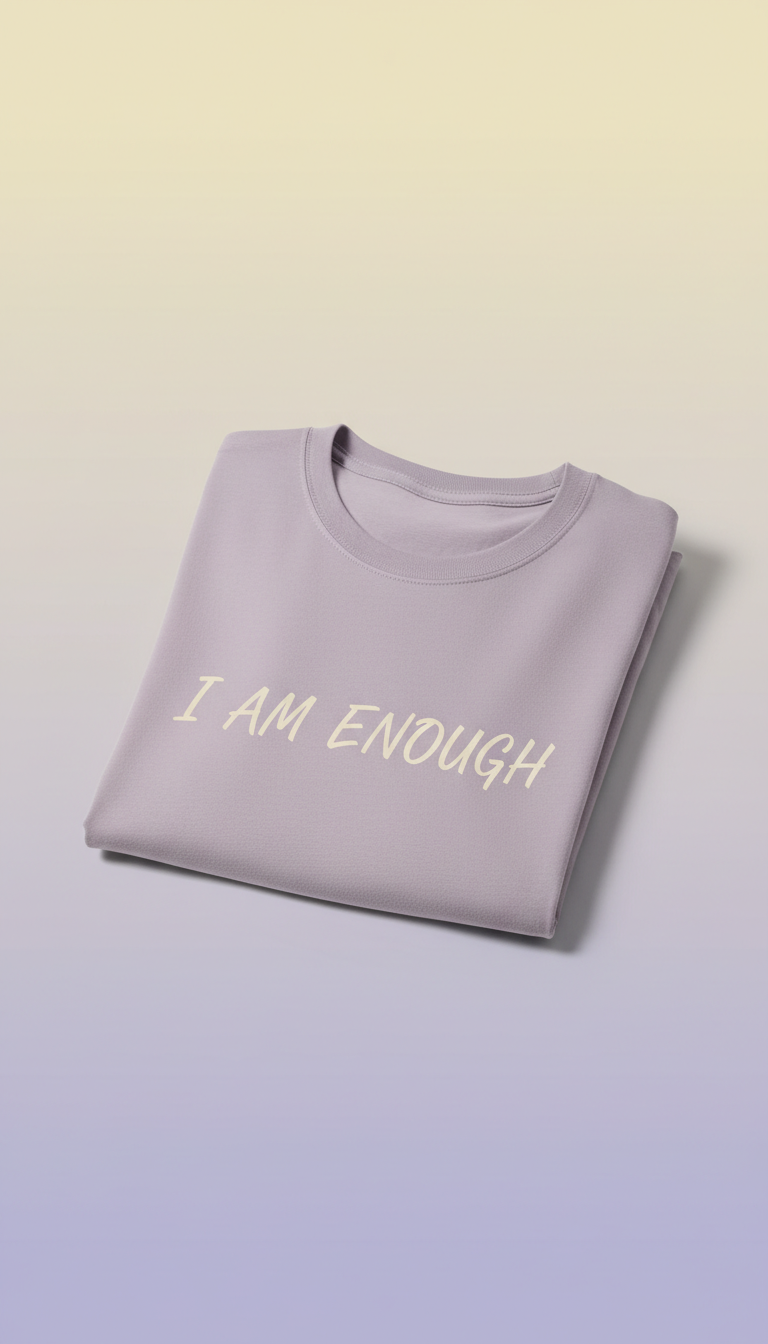 Cotton Tee With Kind Words